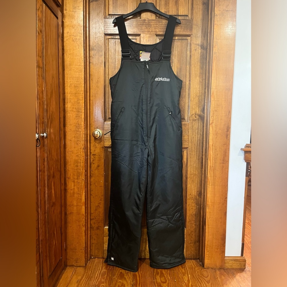 Ski-Doo Vintage Bombardier Snowmobile Bib Pants Black Men’s Large